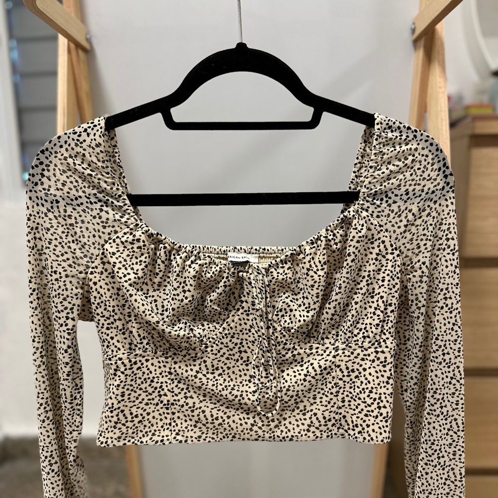 American Eagle Animal Print Top